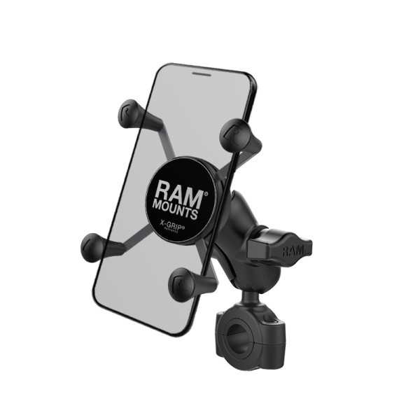 RAM X-Grip® Halter für Smartphones mit Rohrbefestigung 19-25mm - RAM-B-408-75-1-A-UN7U