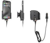 Brodit Halter - Apple iPhone 15 / 15 Pro mit dicker Hülle - USB-Kabel - 721376