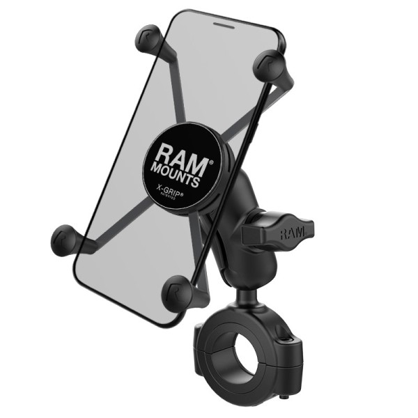 RAM X-Grip® Halter für große Smartphones mit Rohrbefestigung 29-38mm - RAM-B-408-112-15-A-UN10