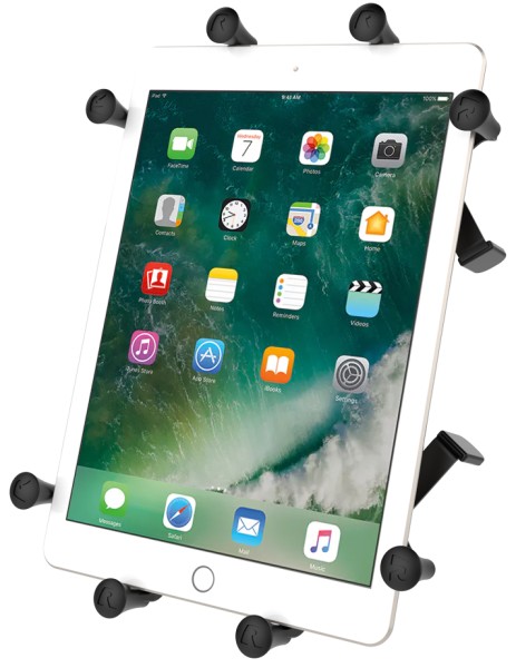 RAM Mount X-Grip-Halter RAM-HOL-UN9U mit eingesetztem iPad