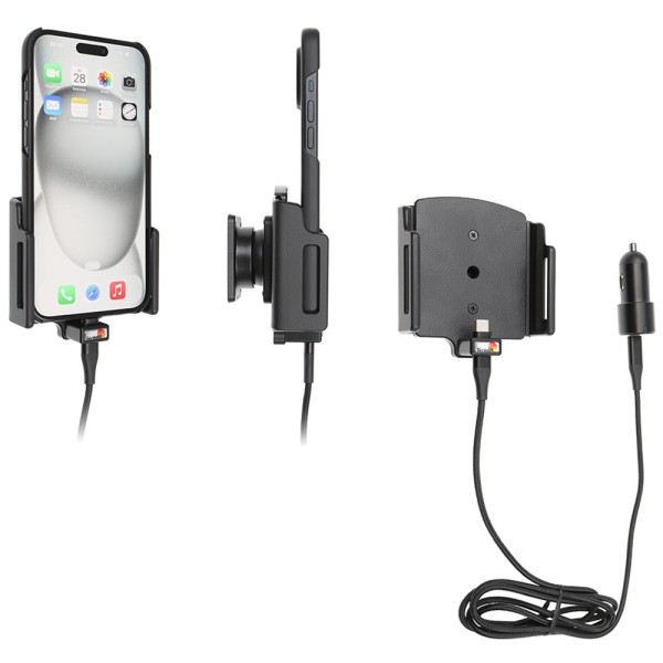 Brodit Halter - Apple iPhone 16 Plus / 16 Pro Max / 15 Plus / 15 Pro Max - USB-Kabel - 721377