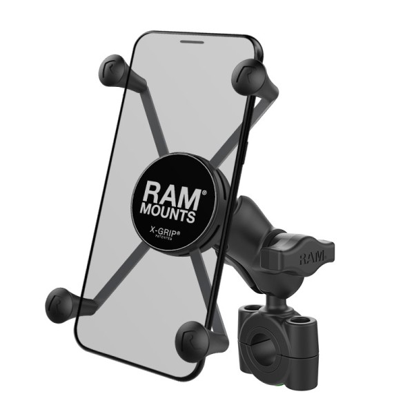 RAM X-Grip® Halter für große Smartphones mit Rohrbefestigung 19-25mm - RAM-B-408-75-1-A-UN10