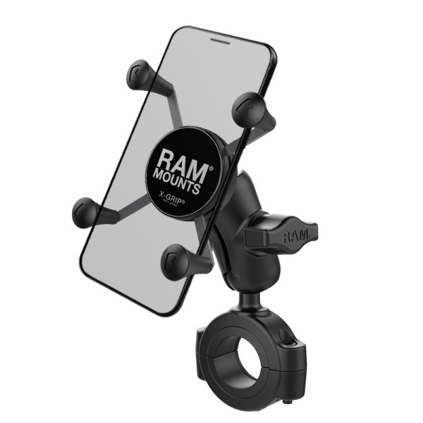 RAM X-Grip® Halter für Smartphones mit Rohrbefestigung 29-38mm - RAM-B-408-112-15-A-UN7U